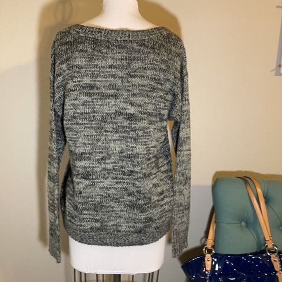 Rewind Cute Ugly Christmas Knit Sweater with a Reindeer Wearing Headphones Sz M - Picture 3 of 10